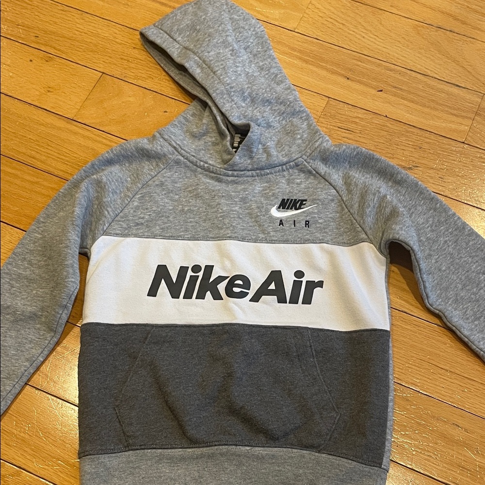 Nike Air Gray and White Pullover